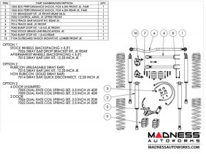 Jeep Wrangler JK Suspension Lift Kit - True Dual-Rate - 3.5in