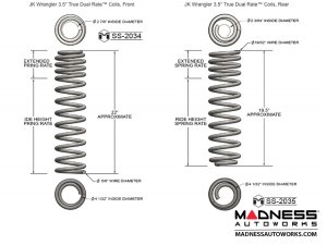 Jeep Wrangler JK Suspension Lift Kit - True Dual-Rate - 3.5in