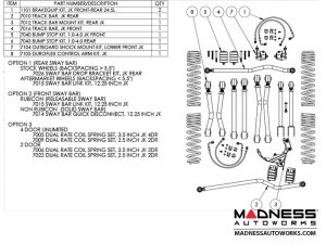Jeep Wrangler JK Game-Changer 3.5&quot; Suspension - No Shock Edition 