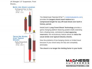 Jeep Wrangler JK 6Pak Shock Upgrade System 