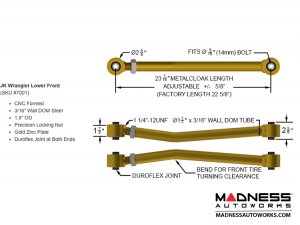 Jeep Wrangler JK Game-Changer Suspension 4.5&quot; - No Shock Edition 