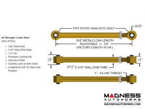 Jeep Wrangler JK Game-Changer Suspension 5.5" Bolt-On - Hi-Steer - No Shock Edition 