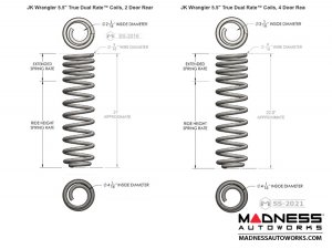 Jeep Wrangler JK 4-Link Long Arm Compound Suspension System - 4.5"/5.5" - No Shock Edition 