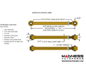 Jeep Wrangler JK 4-Link Long Arm Compound Suspension System - 4.5"/5.5" - No Shock Edition 