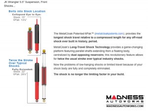 Jeep Wrangler JK 4-Link Long Arm Compound Suspension System - 4.5"/5.5" - 6Pak Edition 