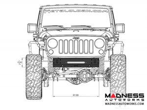 Jeep Wrangler JK Frame Built Bumper - Front 