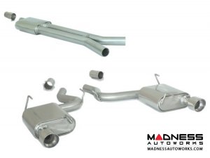 Ford Mustang EcoBoost Performance Exhaust by Ragazzon - Evo Line - Center Silencer w/ Mufflers and Polished Tips