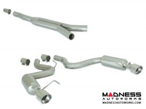 Ford Mustang EcoBoost Performance Exhaust by Ragazzon - Evo Line - Center Section w/ Sport Mufflers and Polished Tips