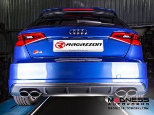 Audi S3 Sportback Quattro Exhaust by Ragazzon - Dual Exit/ Quad Tip (2013 - 2016)