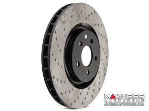 Jeep Renegade Performance Brake Rotor (1) - Front Right - Centric - Drilled + Vented 