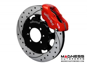 Mazda Miata Brake Conversion Kit - Front - Wilwood - Dynalite 4 Piston - Red Calipers /  SRP Drilled & Slotted Rotors - 2016+