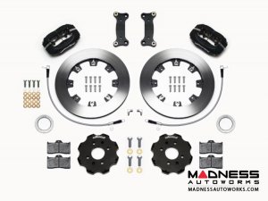 Mazda Miata Brake Conversion Kit - Front - Wilwood - Dynalite 4 Piston - Black Calipers / Plain Face Rotors - 2016+
