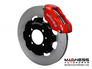 Mazda Miata Brake Conversion Kit - Front - Wilwood Dynalite 4 Piston - Red Calipers / Plain Face Rotors - 2016+
