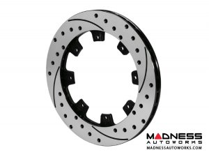 Mazda Miata Brake Conversion Kit - Front - Wilwood - Dynalite 4 Piston - Red Calipers /  SRP Drilled & Slotted Rotors - 2016+