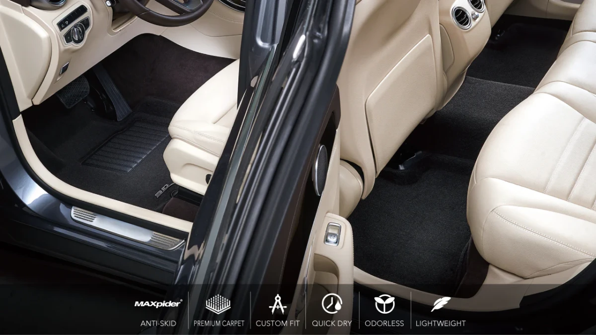 Honda Accord Floor Mats - Front and Rear - 3D MAXpider - Elegant Series - Black - `13-`17 Sedan