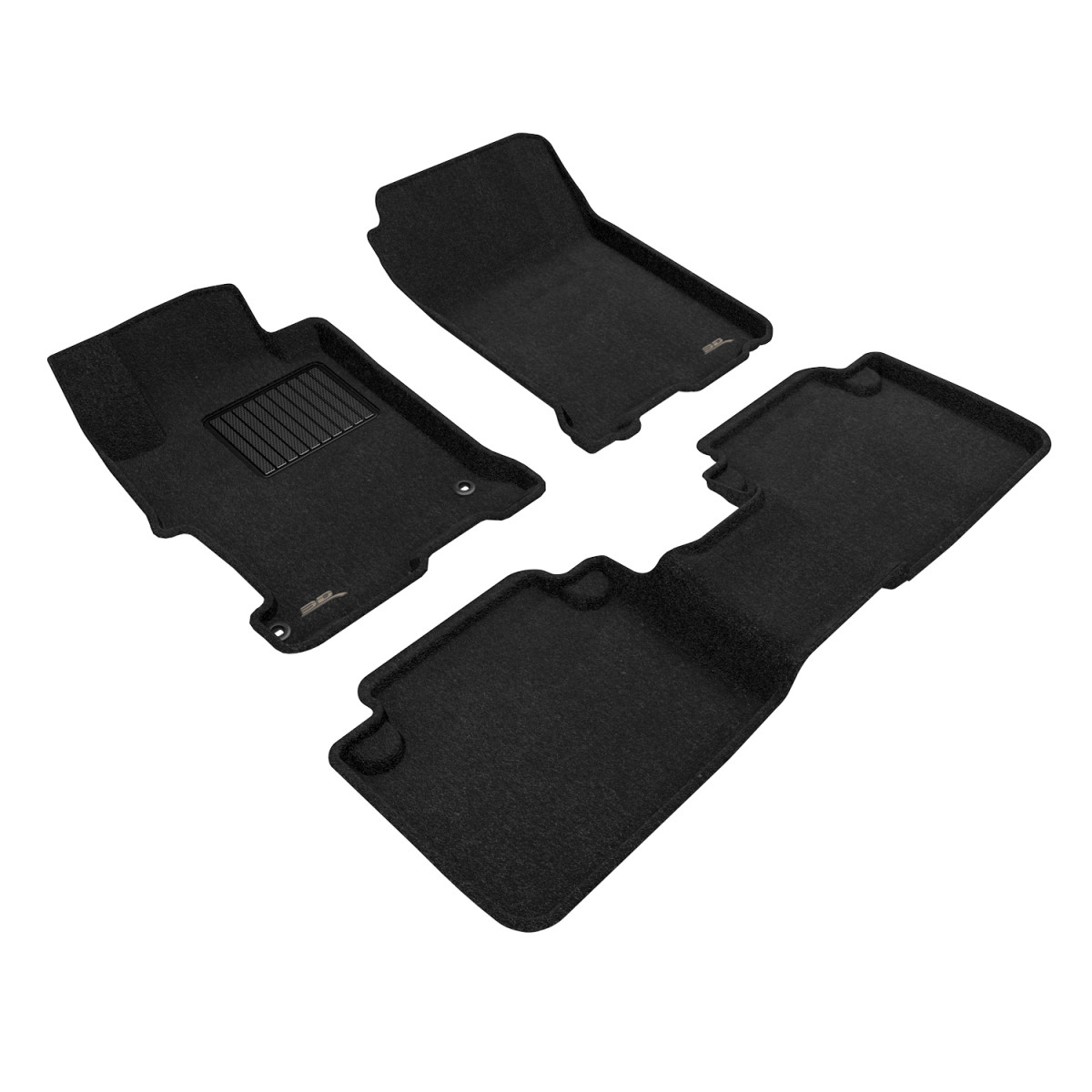Honda Accord Floor Mats - Front and Rear - 3D MAXpider - Elegant Series - Black - `13-`17 Sedan