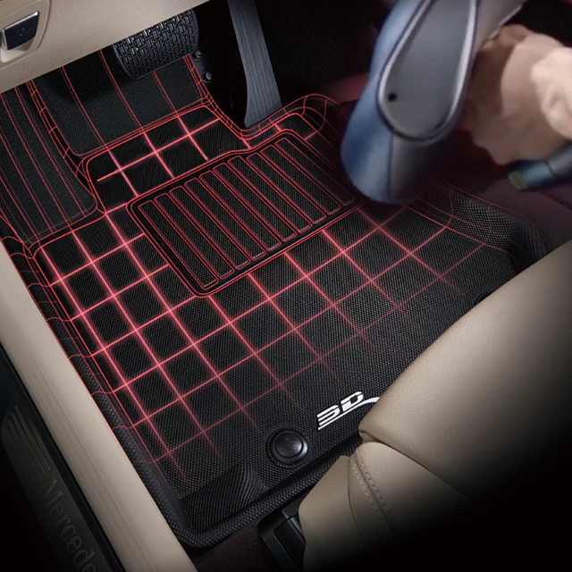 Mercedes-Benz Sprinter Van Floor Mats - Front - 3D MAXpider - Kagu - Black - `19-`25