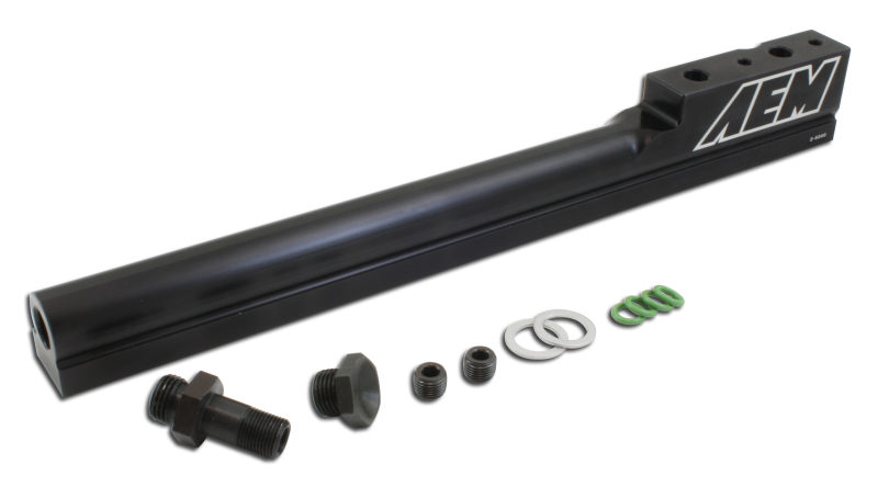 Acura Integra Fuel Rail - AEM - High Volume - Black - `94-`01 Acura Integra Fuel Rail - AEM - High Volume - Black - `94-`01