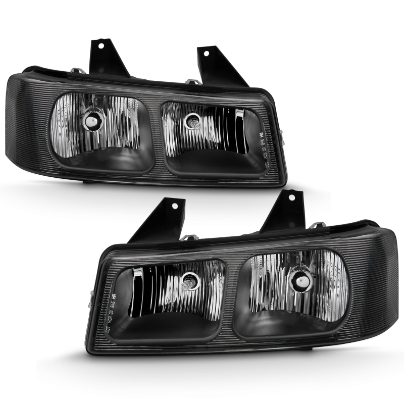 Chevrolet Express Headlights - ANZO - Crystal - Black - `03-`17 Chevrolet Express Headlights - ANZO - Crystal - Black - `03-`17