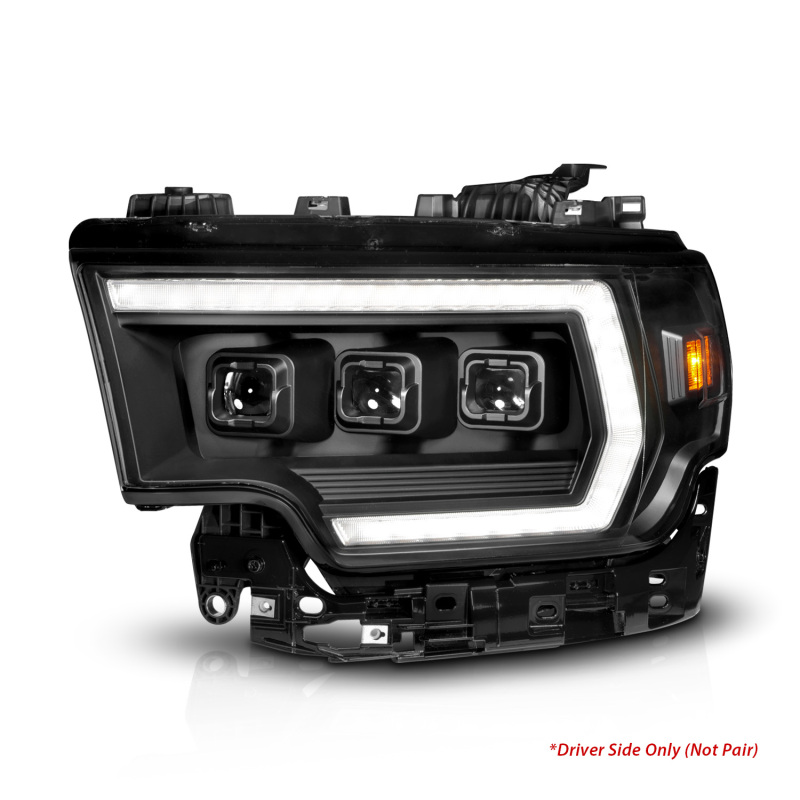 RAM 3500 LED Headlights - Driver Side - ANZO - Z-Series Full LED Proj Headlights DRL/Init/SeqSig - `19-`24