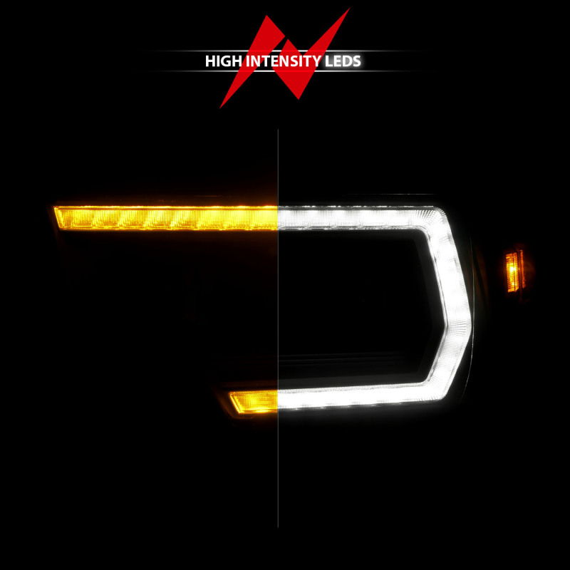 RAM 3500 Headlight - Passenger Side - ANZO - Z-Series Full LED Projector DRL/Init/SeqSig - `19-`24