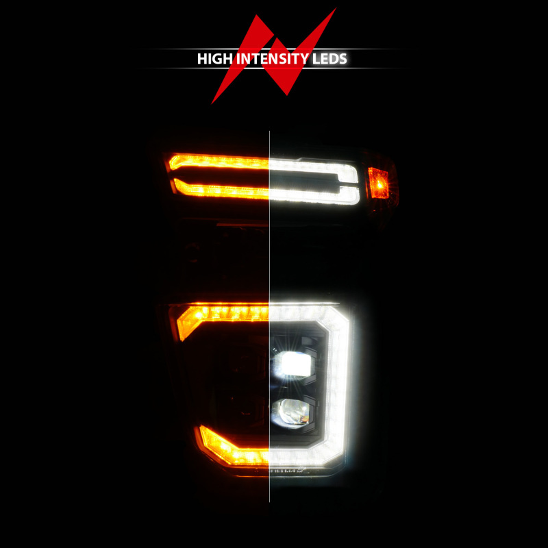 Chevrolet Silverado 2500 LED/Projector Headlights - Passenger Side - ANZO - Z-Series Full LED - Black - `20-`23