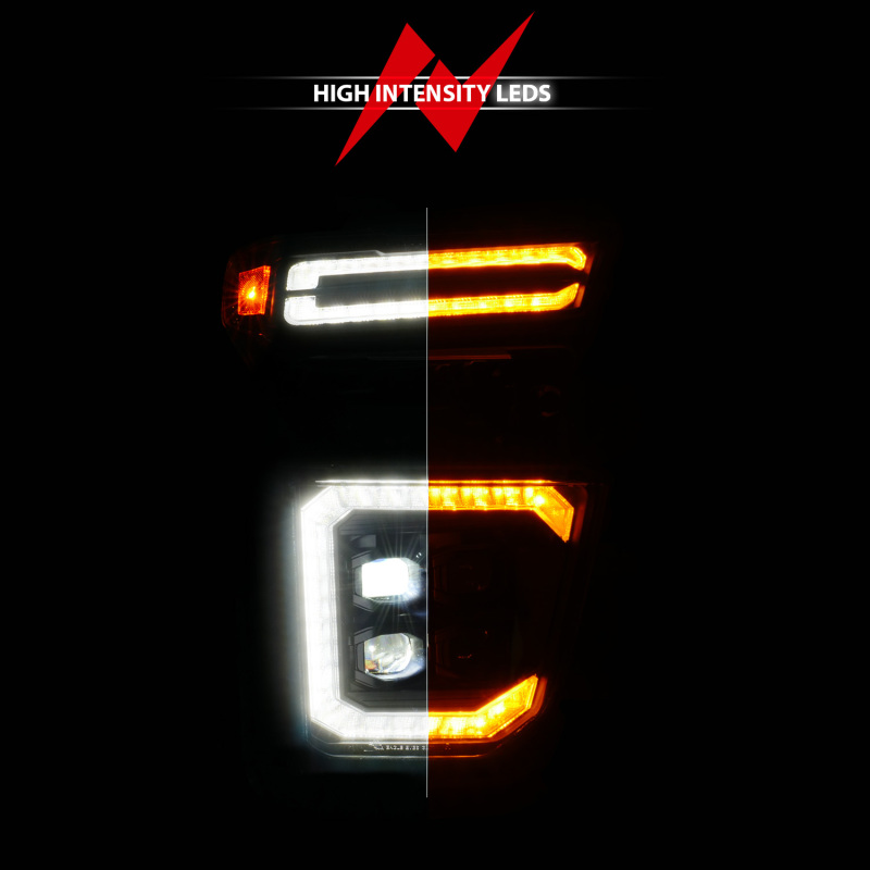 Chevrolet Silverado 2500 LED/Projector Headlights - Passenger Side - ANZO - Z-Series Full LED - Black - `20-`23