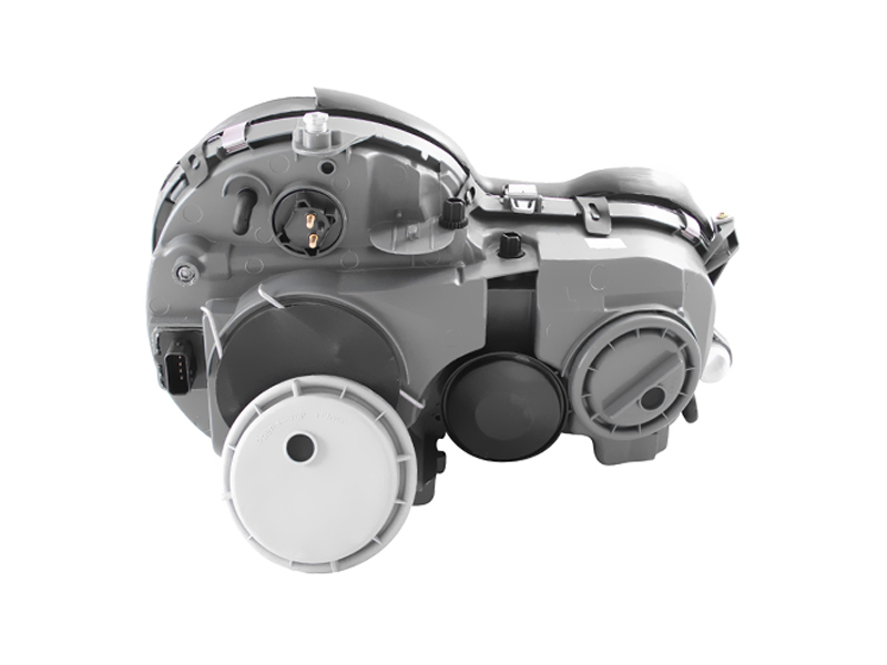 Mercedes-Benz E Class Projector Headlights - ANZO - Clear Lens, Chrome Housing, Non HID Models - Chrome - `99-`02