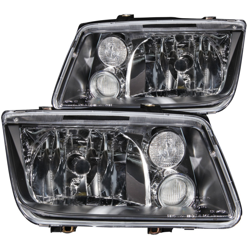 Volkswagen Jetta Crystal Headlights - ANZO - Black - `99-`05 Volkswagen Jetta Crystal Headlights - ANZO - Black - `99-`05