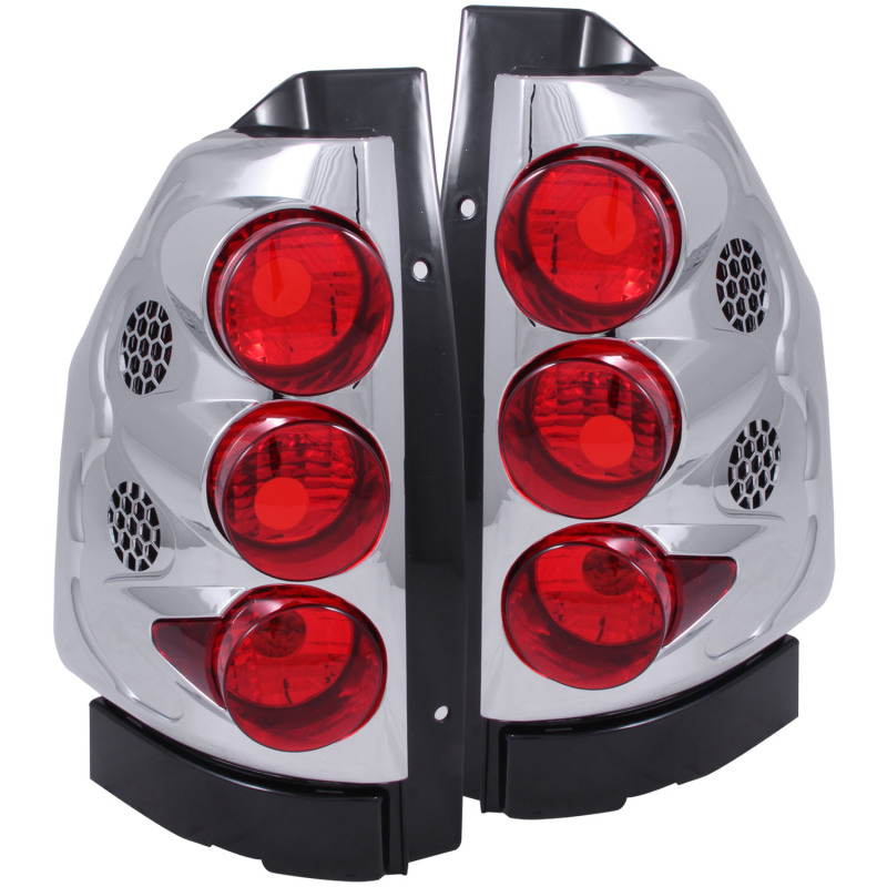 GMC Envoy Taillights - ANZO - Chrome - `02-`08