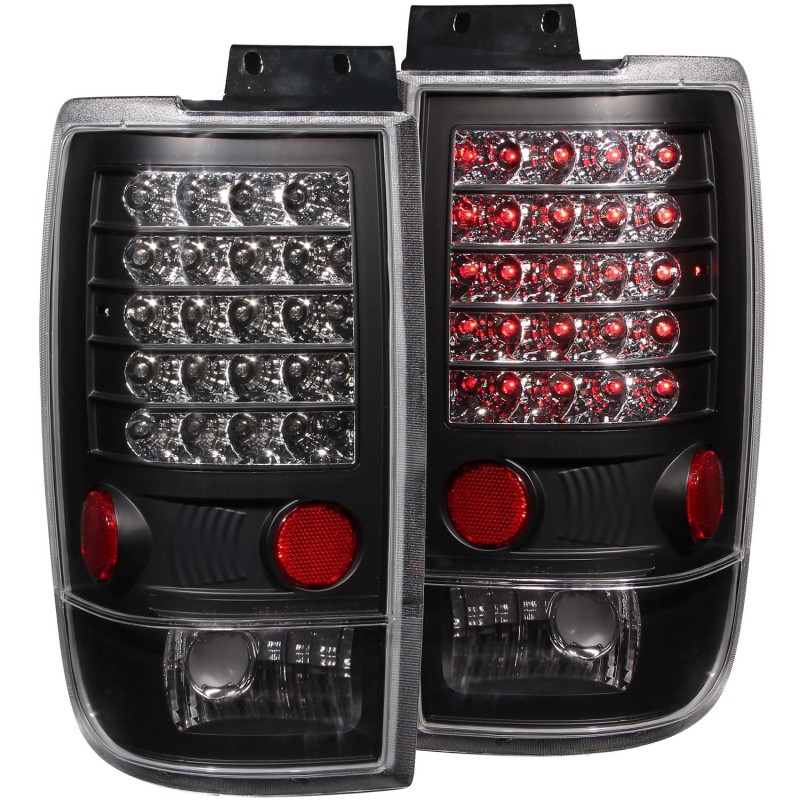 Ford Expedition LED Taillights - ANZO - Black - `97-`02