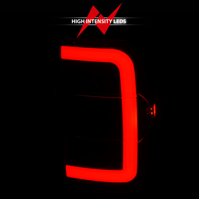 Ford Ranger LED Taillights - Rear - ANZO - w/ Light Bar - Black Housing Clear Lens - `01-`11