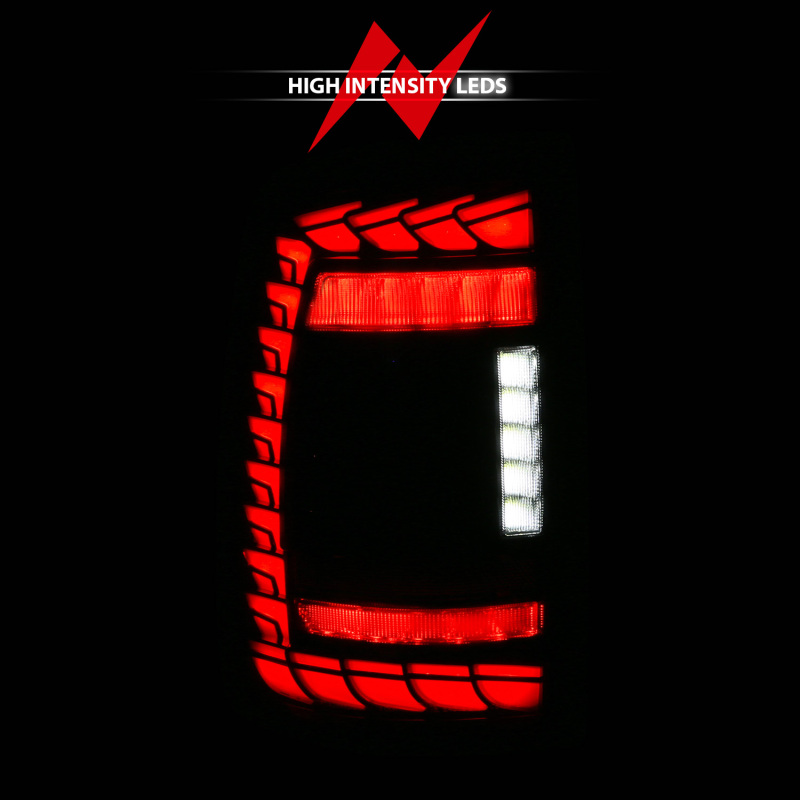 RAM 3500 LED Taillights - ANZO - Full LED SeqSig - Black - `19-`24