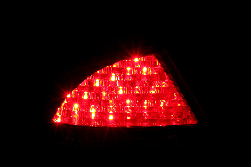 Mercedes-Benz S-Class Taillights - Rear - ANZO - LED - Red/Smoke - `00-`05