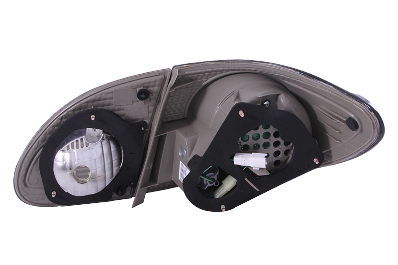 Toyota Corolla Taillights - Rear - ANZO - LED - Red/Smoke - `03-`08