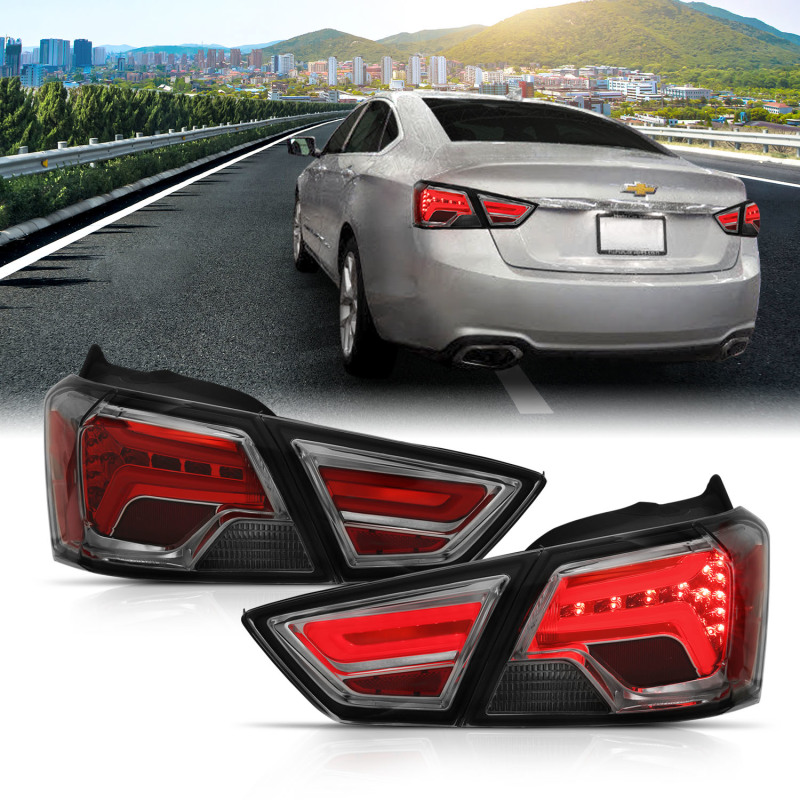 Chevrolet Impala Taillights - Rear - ANZO - LED - Smoke - `14-`18 Chevrolet Impala Taillights - Rear - ANZO - LED - Smoke - `14-`18