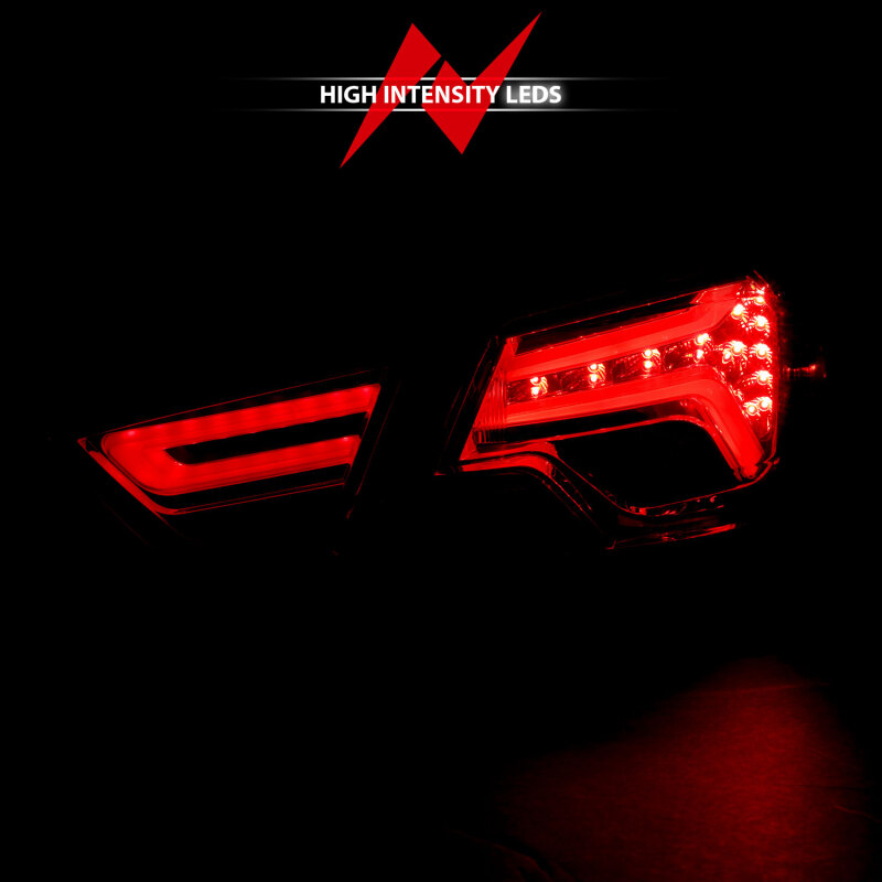 Chevrolet Impala LED Taillights - ANZO - Red/Clear - `14-`18