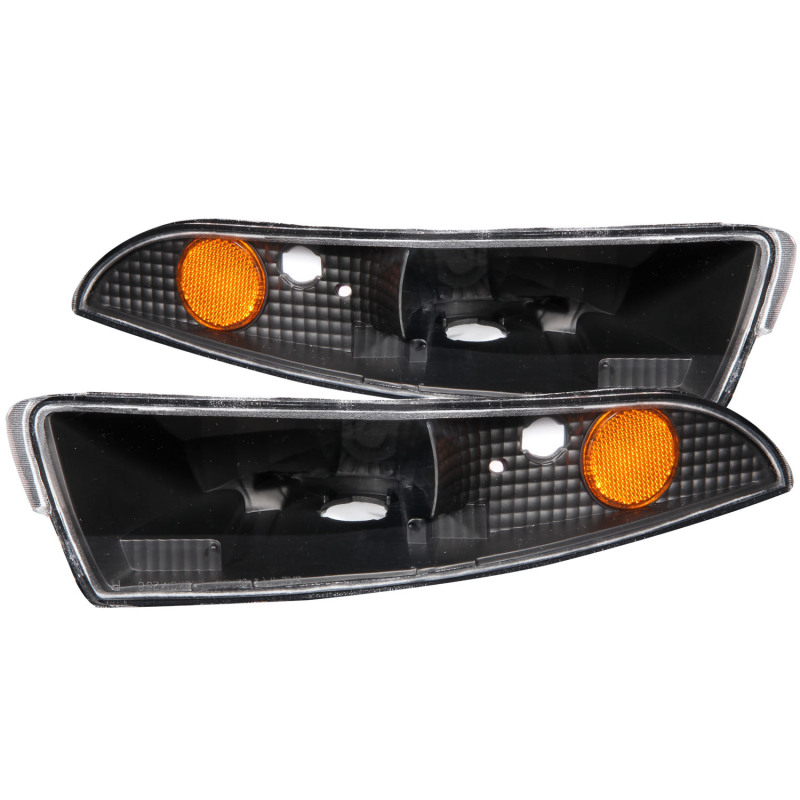 Chevrolet Camaro Parking Lights - ANZO - Euro - Black w/ Amber Reflector - `93-`02 Chevrolet Camaro Parking Lights - ANZO - Euro - Black w/ Amber Reflector - `93-`02
