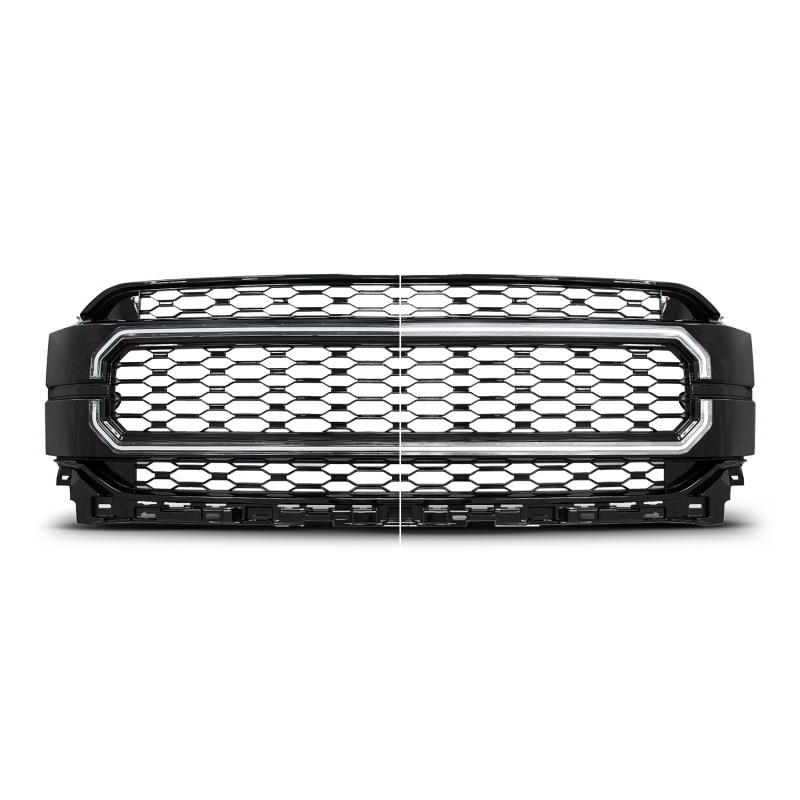 Ford F-150 LED Grille - Front - ANZO - Nexum Series - Black - `21-`23 Ford F-150 LED Grille - Front - ANZO - Nexum Series - Black - `21-`23