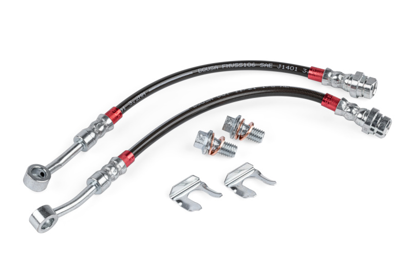 Audi TT Quattro Brake Line Kit - Rear - APR - Braided Stainless Steel - Smoked Clear - `16-`23