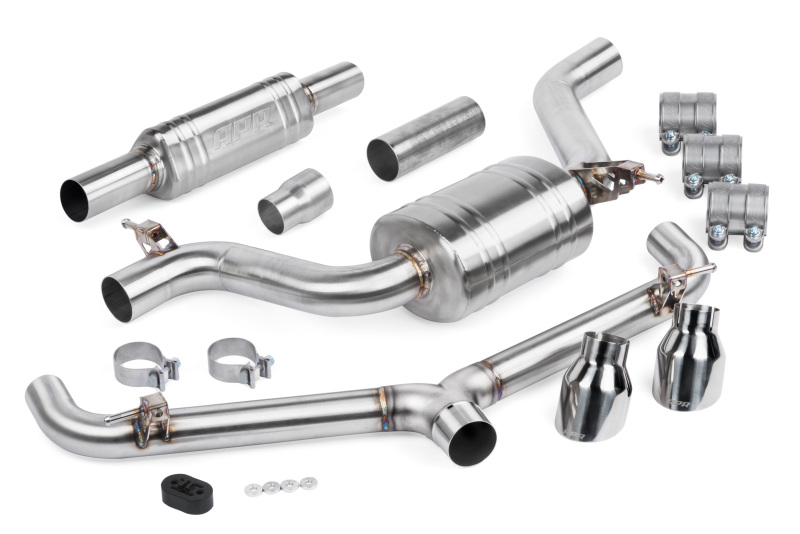 Volkswagen GTI Performance Exhaust - APR - Cat Back with Resonator - Polished - `15-`17
