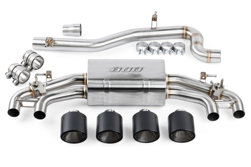 Volkswagen Golf R Performance Exhaust - APR - APR Catback with Dual Helmholtz Resonators - Matte Carbon Fiber - `22-`25