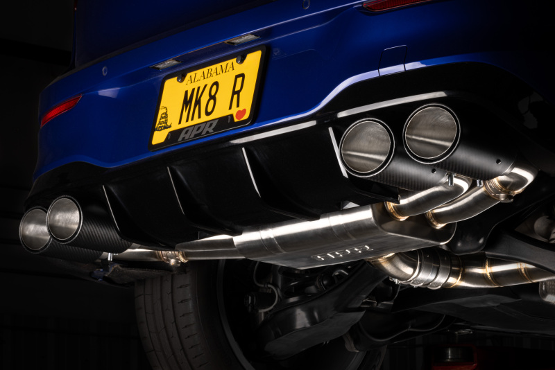 Volkswagen Golf R Performance Exhaust - APR - APR Catback with Dual Helmholtz Resonators - Matte Carbon Fiber - `22-`25