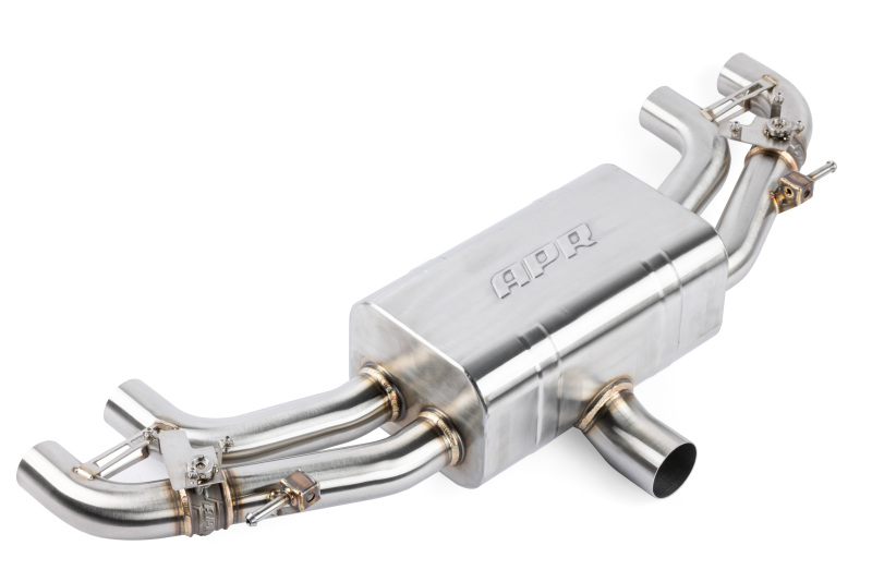 Volkswagen Golf R Performance Exhaust - APR - APR Catback with Dual Helmholtz Resonators - Matte Carbon Fiber - `22-`25