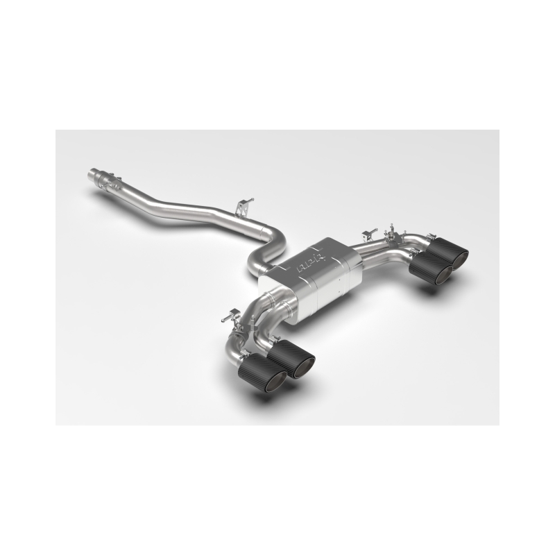Volkswagen Golf R Performance Exhaust - APR - APR Catback with Dual Helmholtz Resonators - Matte Carbon Fiber - `22-`25