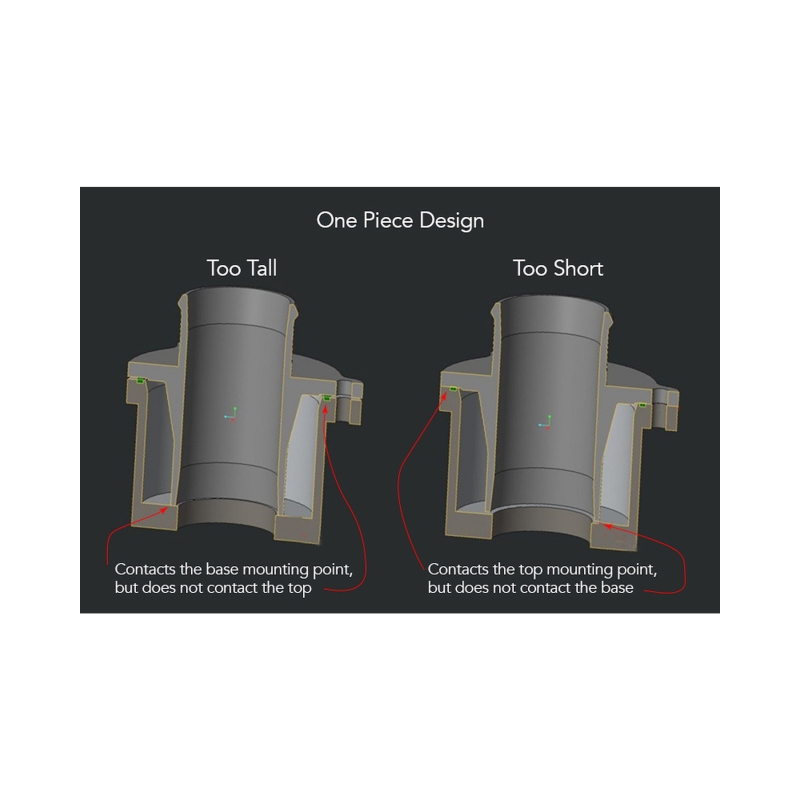Volkswagen GTI Turbo Muffler Delete - APR - 2-Piece Design - Black - `15-`21