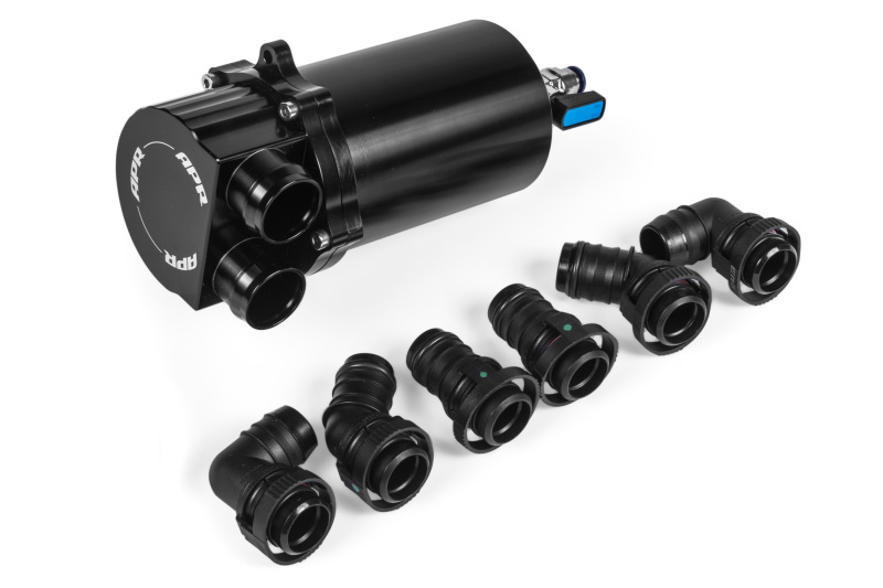 Porsche 911 Oil Catch Can - APR - Norma Fittings - Black - `01-`12