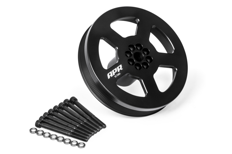 Audi Q5 Crank Pulley - APR - Supercharger Crank Pulley Upgrade 187mm - Black - `13-`17