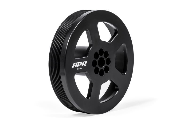 Audi S5 Crank Pulley - APR - Supercharger Crank Pulley Upgrade 187mm - Black - `10-`17