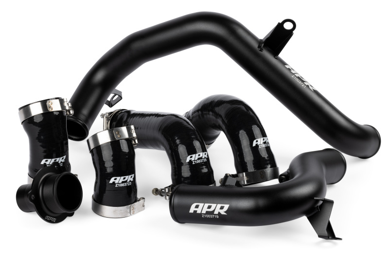Audi A3 Charge Pipe Full System - APR - Turbo Muffler Pipe, Charge Pipes, Charge Hose System - Black - `22-`26